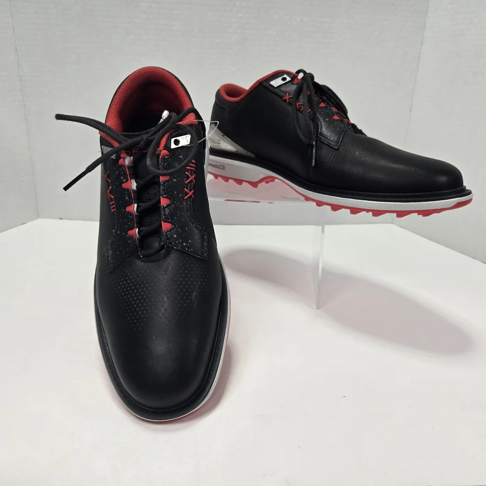 NIKE Jordan ADG 5 Black Red Golf Oxfords Shoes Size Men's 7.5 Women's 9.5